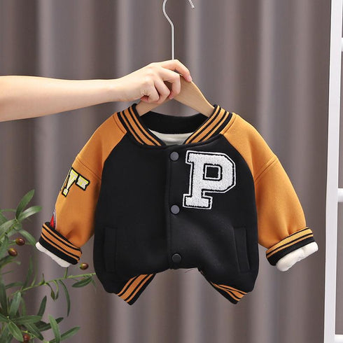 Winter boys with velvet coat